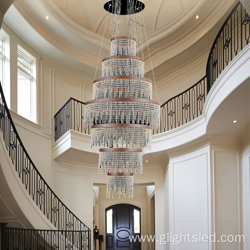 New style white crystal chandelier led pendant light